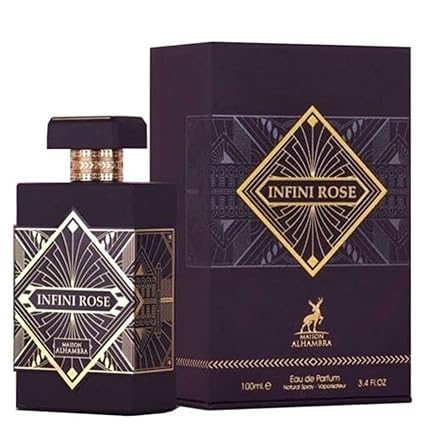 Maison Alhambra Infini Rose per unisex Eau de Parfum Spray, 3,4 once
